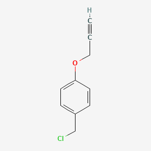 molecular formula C10H9ClO B8470366 Chloromethyl-4-prop-2-ynyloxy-benzene CAS No. 54589-55-8