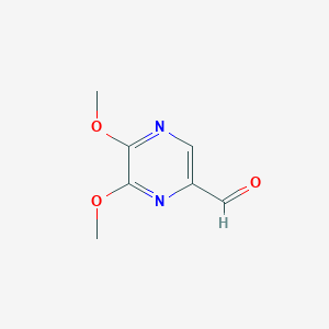 molecular formula C7H8N2O3 B8470414 2,3-Dimethoxy-5-formylpyrazine 