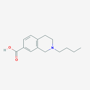 molecular formula C14H19NO2 B8470421 2-Butyl-1,2,3,4-tetrahydroisoquinoline-7-carboxylic acid 