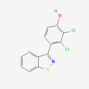 4-(1,2-Benzothiazol-3(2H)-ylidene)-2,3-dichlorocyclohexa-2,5-dien-1-one