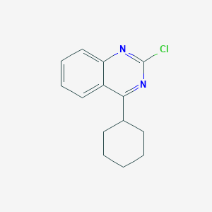 molecular formula C14H15ClN2 B8470453 2-Chloro-4-cyclohexylquinazoline 