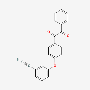 B8470465 1-[4-(3-Ethynylphenoxy)phenyl]-2-phenylethane-1,2-dione CAS No. 64971-35-3