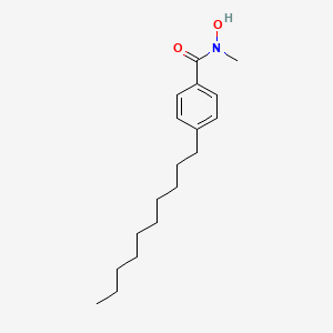 molecular formula C18H29NO2 B8470493 4-Decyl-N-hydroxy-N-methylbenzamide CAS No. 101335-18-6