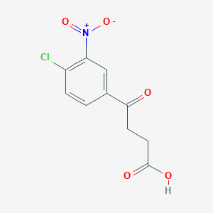 molecular formula C10H8ClNO5 B8470541 4-(4-Chloro-3-nitrophenyl)-4-oxobutanoic acid 
