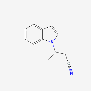 1-(3-Cyano-2-propyl)-indole