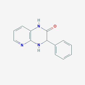 molecular formula C13H11N3O B8470574 3(R,S)-Phenyl-3,4-dihydro-1,4,5-triazanaphthalen-2(1H)-one 