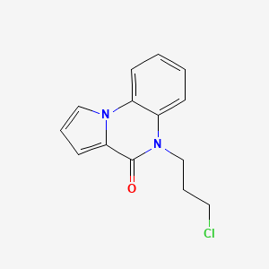 molecular formula C14H13ClN2O B8470605 5-(3-chloropropyl)pyrrolo[1,2-a]quinoxalin-4(5H)-one CAS No. 1380392-06-2