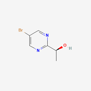 molecular formula C6H7BrN2O B8470615 (S)-1-(5-bromopyrimidin-2-yl)ethanol 