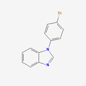 molecular formula C13H9BrN2 B8470636 1-(4-bromophenyl)-1H-benzimidazole 