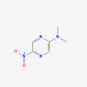 molecular formula C6H8N4O2 B8470642 5-Nitro-N,N-dimethylpyrazine-2-amine 