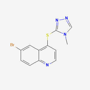 6-bromo-4-(4-methyl-4H-[1,2,4]triazol-3-ylsulfanyl)-quinoline