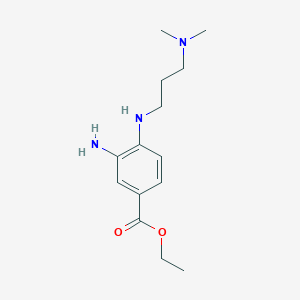 Ethyl 3-amino-4-[[3-(dimethylamino)propyl]amino]benzoate