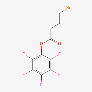 molecular formula C10H6BrF5O2 B8470786 Perfluorophenyl 4-bromobutanoate 