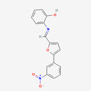 2-{[5-(3-Nitrophenyl)furan-2-yl]methyleneamino}phenol
