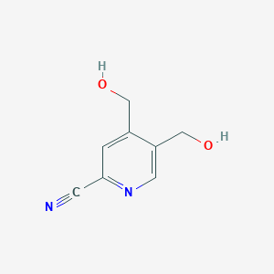 molecular formula C8H8N2O2 B8470817 4,5-Bis(hydroxymethyl)pyridine-2-carbonitrile 