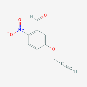 molecular formula C10H7NO4 B8470855 2-Nitro-5-propargyloxy-benzaldehyde 
