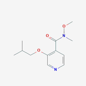 molecular formula C12H18N2O3 B8470870 3-isobutoxy-N-methoxy-N-methylisonicotinamide 