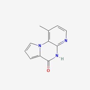 molecular formula C11H9N3O B8470887 1-Methylpyrido[2,3-e]pyrrolo[1,2-a]pyrazin-6(5H)-one 