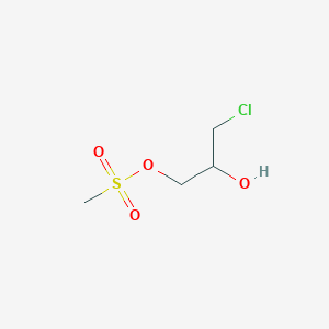 molecular formula C4H9ClO4S B8470903 3-Mesyloxy-2-hydroxy-1-chloropropane 