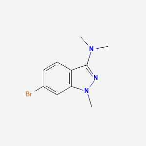 molecular formula C10H12BrN3 B8470919 6-bromo-N,N,1-trimethyl-1H-indazol-3-amine 
