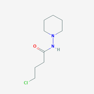 molecular formula C9H17ClN2O B8470956 4-Chloro-N-piperidin-1-yl-butyramide CAS No. 886615-33-4