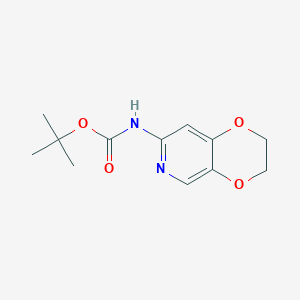 molecular formula C12H16N2O4 B8470959 Tert-butyl (2,3-dihydro-[1,4]dioxino[2,3-c]pyridin-7-yl)carbamate 