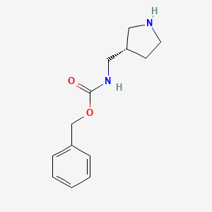 molecular formula C13H18N2O2 B8471013 Phenylmethyl[(3s)-3-pyrrolidinylmethyl]carbamate 