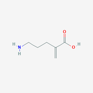 molecular formula C6H11NO2 B8471015 2-Methylene-5-aminopentanoic acid 