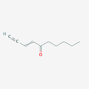 molecular formula C10H14O B8471041 3-Decen-1-yn-5-one CAS No. 53429-42-8