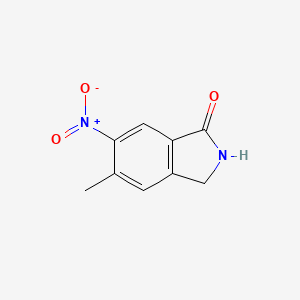 molecular formula C9H8N2O3 B8471084 1h-Isoindol-1-one,2,3-dihydro-5-methyl-6-nitro- 