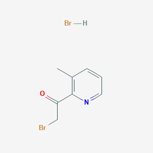 molecular formula C8H9Br2NO B8471166 2-Bromoacetyl-3-methylpyridine hydrobromide 