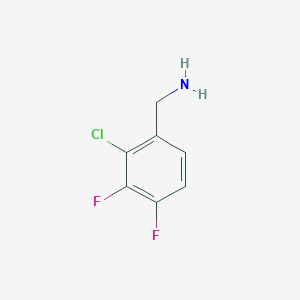 [(2-Chloro-3,4-difluorophenyl)methyl]amine