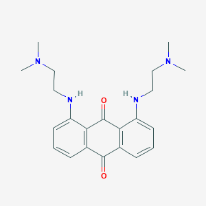 molecular formula C22H28N4O2 B8471207 1,8-Bis{[2-(dimethylamino)ethyl]amino}anthracene-9,10-dione CAS No. 119189-01-4