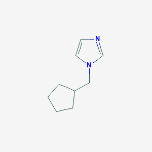 molecular formula C9H14N2 B8471210 1-(Cyclopentylmethyl)imidazole 