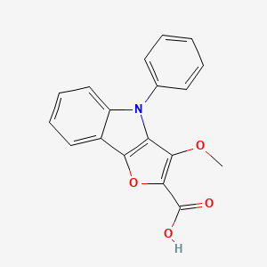 3-Methoxy-4-phenyl-4H-furo[3,2-b]indole-2-carboxylic acid