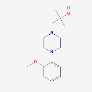 molecular formula C15H24N2O2 B8471259 1-(2-Hydroxy-2-methylpropyl)-4-(2-methoxyphenyl)-piperazine 