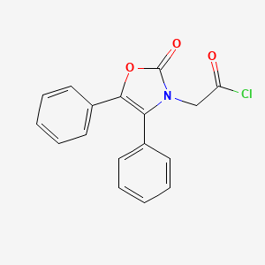 molecular formula C17H12ClNO3 B8471262 3(2H)-Oxazoleacetyl chloride, 2-oxo-4,5-diphenyl- CAS No. 61964-71-4
