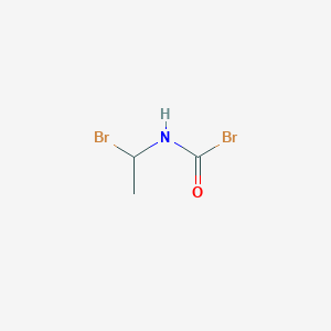 molecular formula C3H5Br2NO B8471306 1-Bromoethylcarbamic acid bromide CAS No. 72866-46-7