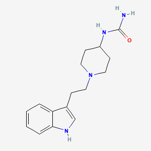 molecular formula C16H22N4O B8471320 N-{1-[2-(1H-Indol-3-yl)ethyl]piperidin-4-yl}urea CAS No. 56417-17-5