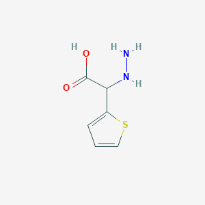 molecular formula C6H8N2O2S B8471340 (RS) alpha-hydrazino-2-thienylacetic acid 