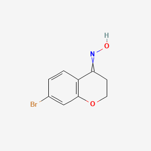 molecular formula C9H8BrNO2 B8471360 7-Bromochroman-4-one oxime 