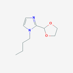 molecular formula C10H16N2O2 B8471365 1-Butyl-2-(1,3-dioxolan-2-yl)imidazole 