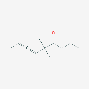 molecular formula C13H20O B8471379 2,5,5,8-Tetramethylnona-1,6,7-trien-4-one CAS No. 87408-33-1
