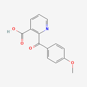 B8471418 3-Pyridinecarboxylic acid, 2-(4-methoxybenzoyl)- CAS No. 164463-15-4
