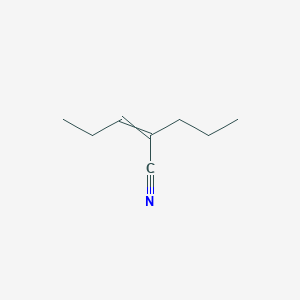 molecular formula C8H13N B8471453 2-Propyl-2-pentenenitrile 