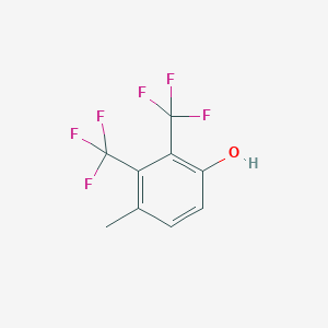molecular formula C9H6F6O B8471556 4-Methyl-2,3-bis(trifluoromethyl)phenol 