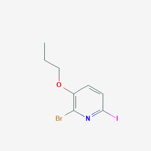 molecular formula C8H9BrINO B8471572 2-Bromo-6-iodo-3-propoxypyridine 