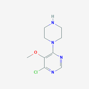 4-Chloro-5-methoxy-6-(piperazin-1-yl)pyrimidine