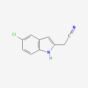 molecular formula C10H7ClN2 B8471716 5-Chloro-2-cyanomethylindole 