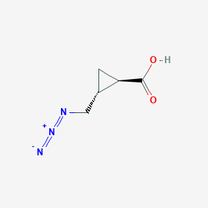 (1R,2R)-2-(Azidomethyl)cyclopropane-1-carboxylic acid